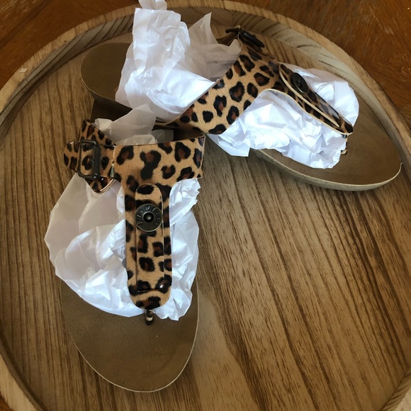 Leopard Print Blow Fish Malibu Sandals size 7 - Picture 2 of 8